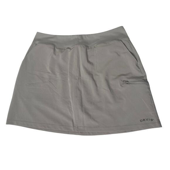 Orvis Womens Lightweight Moisture Wicking Gray Skort Size L - Picture 2 of 10